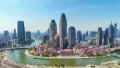 The downtown area of north China's Tianjin. Photo by Xinhua/Sun Fanyue.