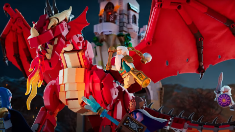 Кадр з трейлеру анонсу колекції "Підземелля і дракони". Фото: LEGO