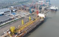 A view of a shipbuilding industrial park in Qidong, east China's Jiangsu Province.  Photo by Xinhua/Ji Chunpeng.