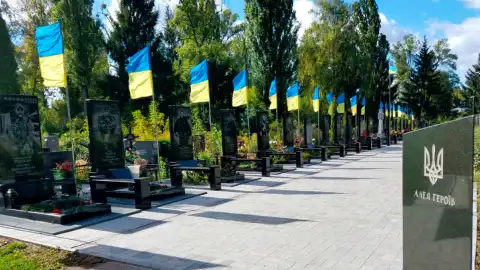 Военное кладбище. Фото: Житомирская ОГА