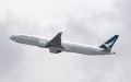 A Cathay Pacific airplane takes off from the Hong Kong International Airport in Hong Kong, south China. Photo by Xinhua/Chen Duo.