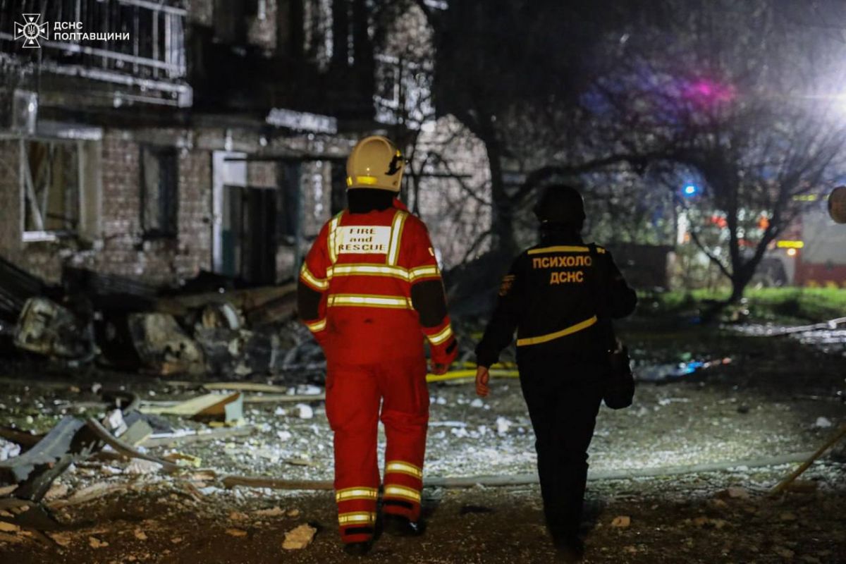 Майже 100 рятувальників вночі працювали на Полтавщині. фото: ДСНС Полтавщини