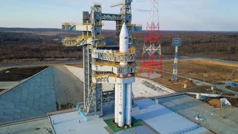 Ракета-носитель "Ангара-А5" на космодроме Восточный. Фото: Роскосмос