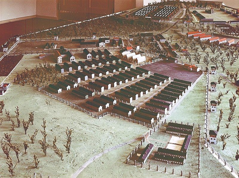 Макет концтабору в Національному меморіалі Бухенвальд. Фото: uk.wikipedia.org