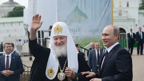 Глава русской православной церкви патриарх Кирилл и Владимир Путин. Фото: росСМИ