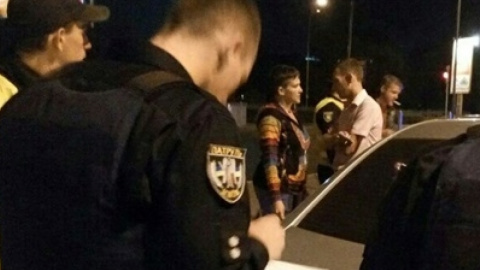 Савченко на місці ДТП. Фото: dtp.kiev.ua