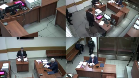 Опубліковано відео, як у московському суді по Євромайдану виступали Янукович, Захарченко і Клюєв