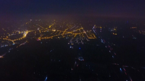 З'явилося відео блекауту в Брюсселі з висоти пташиного польоту
