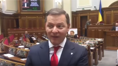 Ляшко розповів у прямому ефірі з Ради скандальний нецензурний анекдот