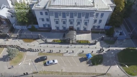 Вибори в Держдуму в посольстві РФ у Києві. Фото: Скріншот