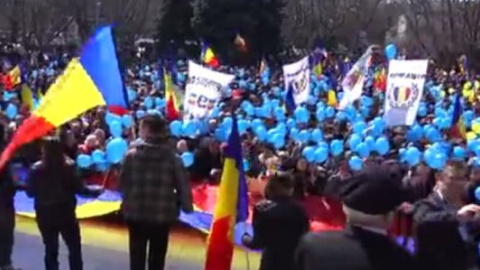 ​У Кишиневі пройшов "марш возз'єднання" з Румунією