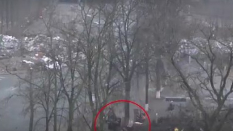 Нове відео щодо справи розстрілу на Інститутській. Скріншот YouTube