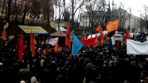 Чорнобильці перекрили рух на Грушевського в Києві