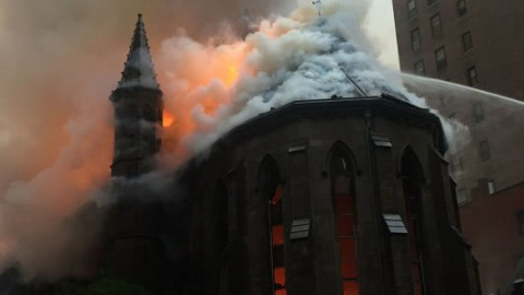 На Великдень у Нью-Йорку згоріла православна церква