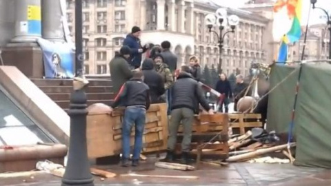 На майдані Незалежності продовжує стояти намет з протестувальниками
