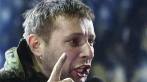 У Львові Парасюк потоптався по прапору РФ перед російським консульством