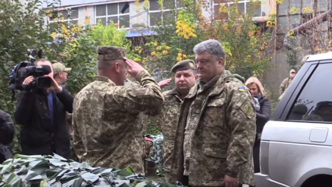 Співрозмовниками Порошенко стали бійці 72-ї окремої механізованої бригади ЗСУ