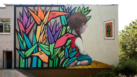 Мурал на стене школы №274 в Киеве. Фото: facebook.com/muralsocialclub