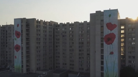 Художники розмалювали навіть гуртожиток. Скріншот YouTube
