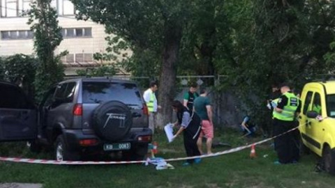 Місце замаху на Адама Осмаєва. Фото: facebook.com/igor.mosijcuk