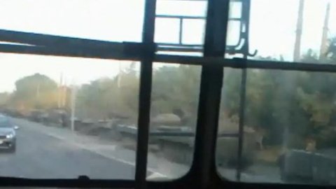 В сторону Краснодона проехала колонна российской военной техники
