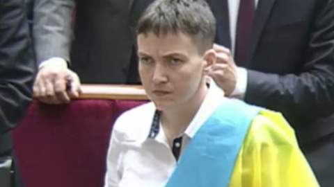​Перший виступ в Раді Савченко закінчила гімном