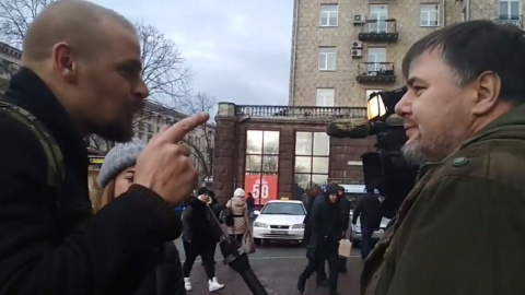 Журналіста Коцабу в центрі Києва побив Бик з "Правого сектору"