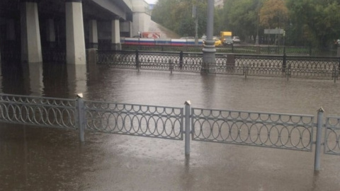 Річка Яуза вийшла з берегів. Фото: instagram.com