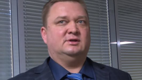 Начальник митного посту "Східний термінал" Андрій Дворніков. Фото: скріншот