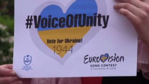 ​"Євробачення-2016": київські студенти провели флешмоб на підтримку Джамали