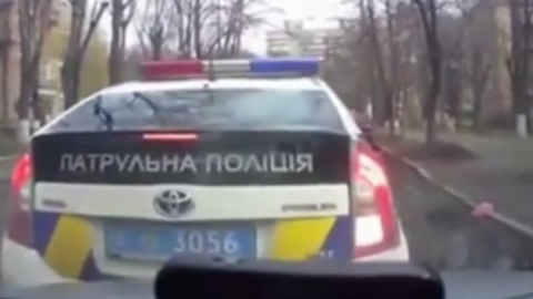 В результаті ДТП ніхто не постраждав. Скріншот відео