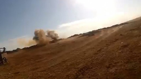 Видео с нашлемной камеры солдата АТО под обстрелом