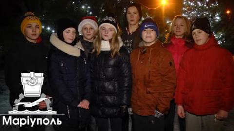 Діти привітали воїнам АТО. Скріншот Youtube
