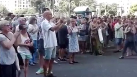 Барселона на другий день після терактів. Скріншот відео 