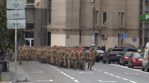 Опубліковано відео присяги київських ліцеїстів на Софійській площі