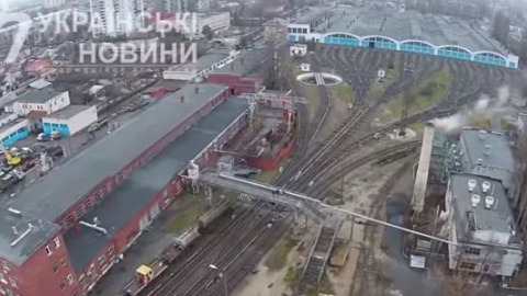 Де ночують поїзди метро: депо Київського метрополітену з висоти пташиного польоту