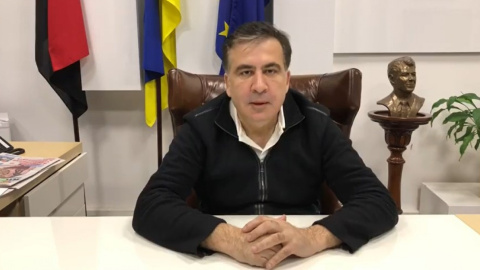 Саакашвілі написав відкритого листа Порошенко. Скріншот відео facebook.com/SaakashviliMikheil