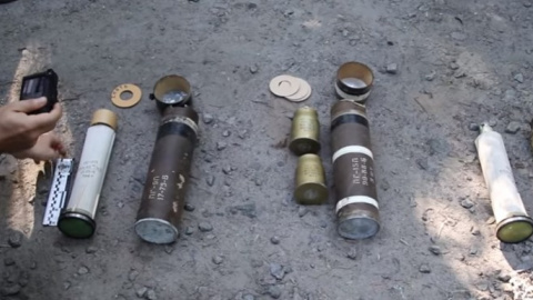 На Гідропарку знайшли схованку з боєприпасами. Скріншот відео 