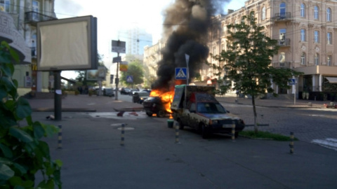 Перше відео з місця загибелі Шеремета: Деканоїдзе назвала розслідування справою честі