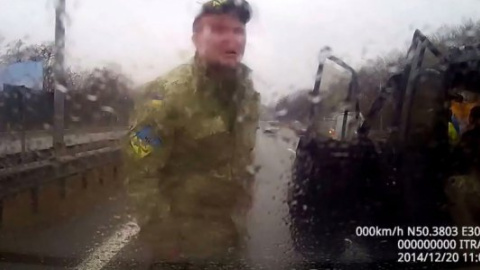 Провожая в последний путь своих товарищей, "Айдар" устроил беспредел на Бориспольской трассе
