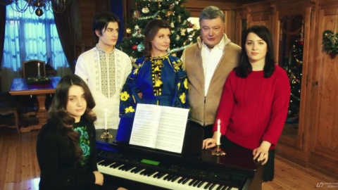 Порошенко привітав українців з Різдвом. Скріншот відео