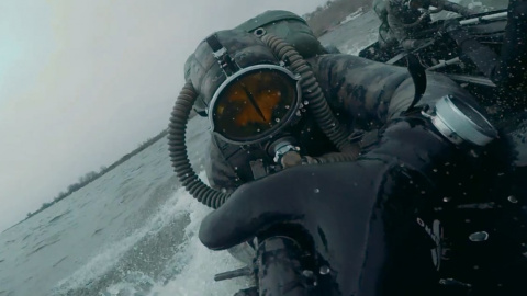 Морська складова СЗГ ВСУ провела водолазну підготовку. Скріншот відео facebook.com/GeneralStaff.ua