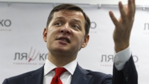 Ляшко облили зеленкой во Львове