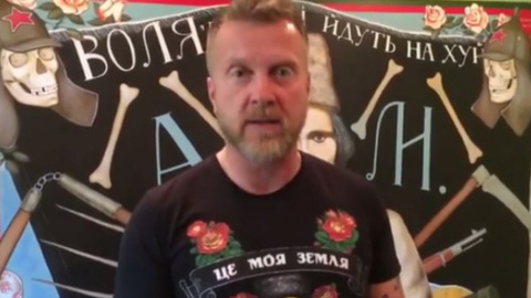 Мухарський перейшов 100% на українську мову. Скріншот відео 