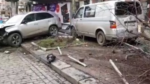 У Києві сталося ДТП. Скріншот трансляції dtp.kiev.ua