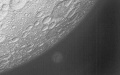 This far infrared photo taken by Tiandu-2 satellite camera on April 8, 2024 shows the Moon (L) and the Earth. Photo by Xinhua.