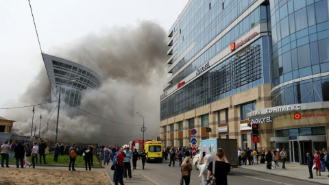 На Київському вокзалі в Москві загорілися склади, загинули дві людини
