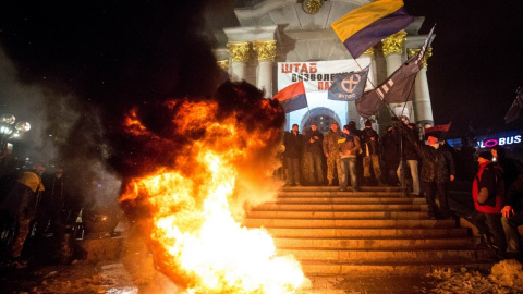 Протесты в центре Киева