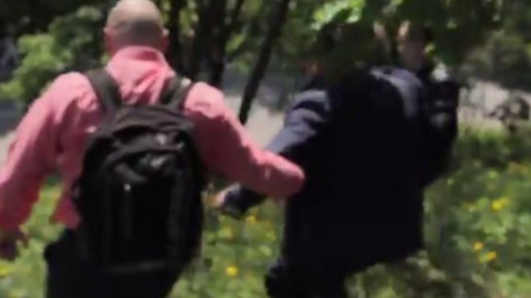 ​Симоненко довелося зрізати шлях, тікаючи з першотравневого мітингу