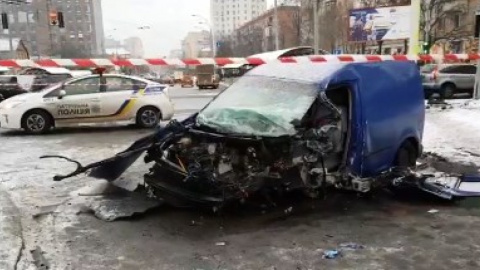У Києві сталася ДТП. Скріншот відео dtp.kiev.ua